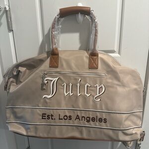 Juicy Couture Tan and Brown Travel Bag